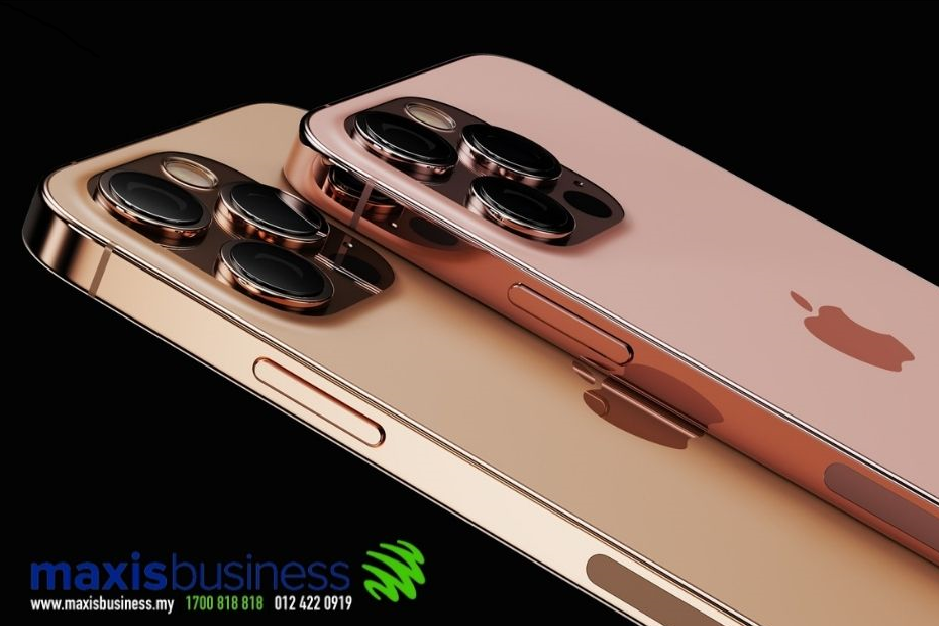 Maxis Plan for iPhone 13 MBP128 Plus Share 48 – 2 Postpaid lines only RM123 per month